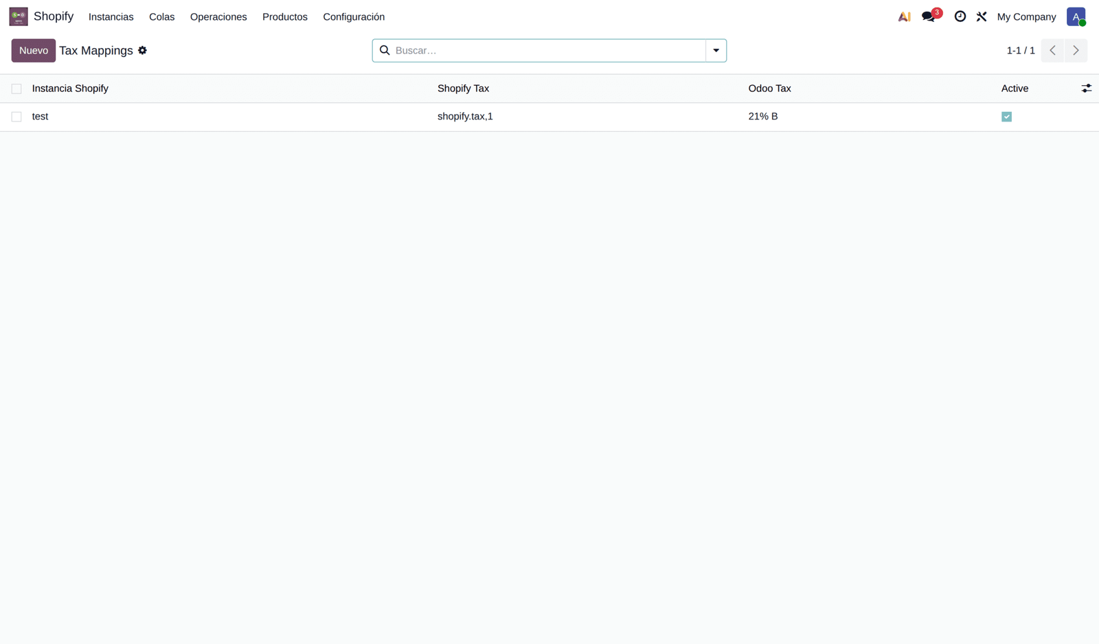 conector Shopify Odoo mapeo-impuestos